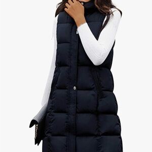 Oversized puffer vest
